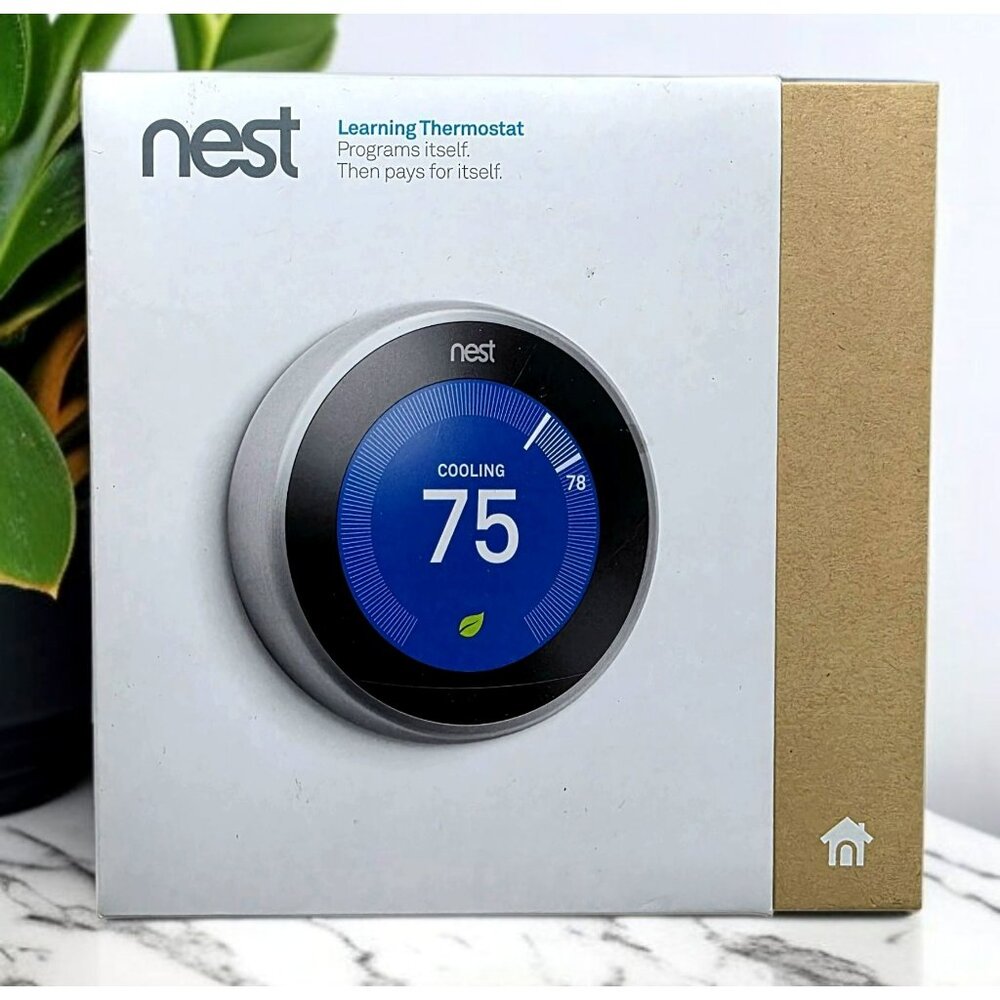 Nest Learning Thermostat 3rd Gen Smart Wi-Fi Enabled Alexa Google Home T3007ES